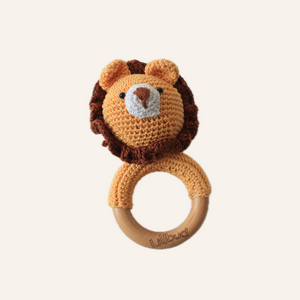 Lion Crochet Rattle
