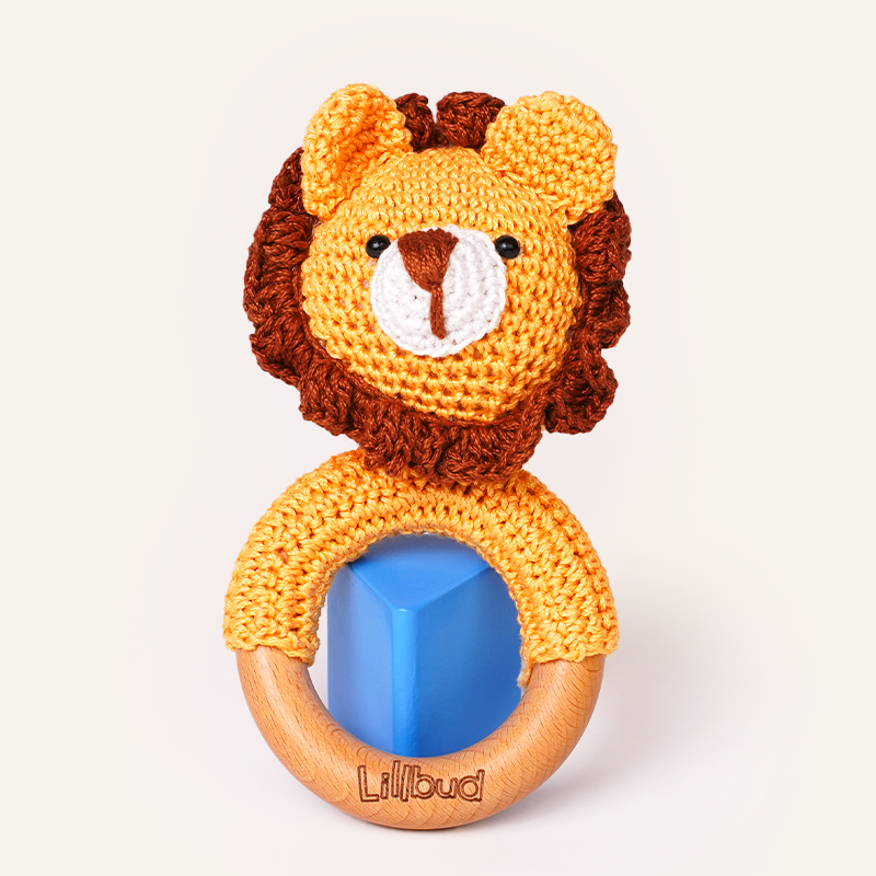 Lion Crochet Rattle