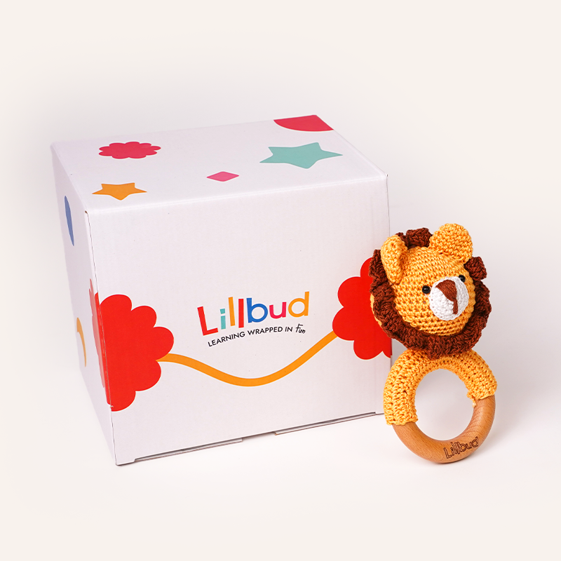 Lion Crochet Rattle