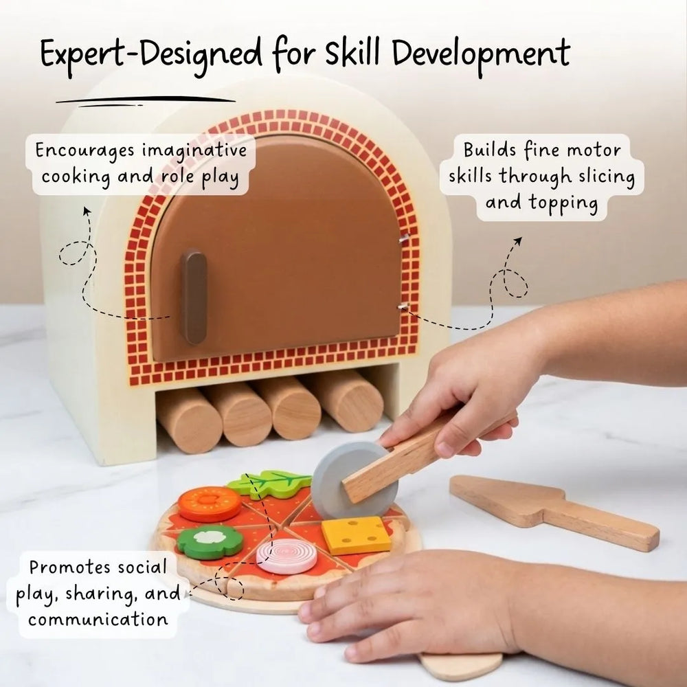 Buy Little Pizzeria Pretend Play Set Online - Lillbud 