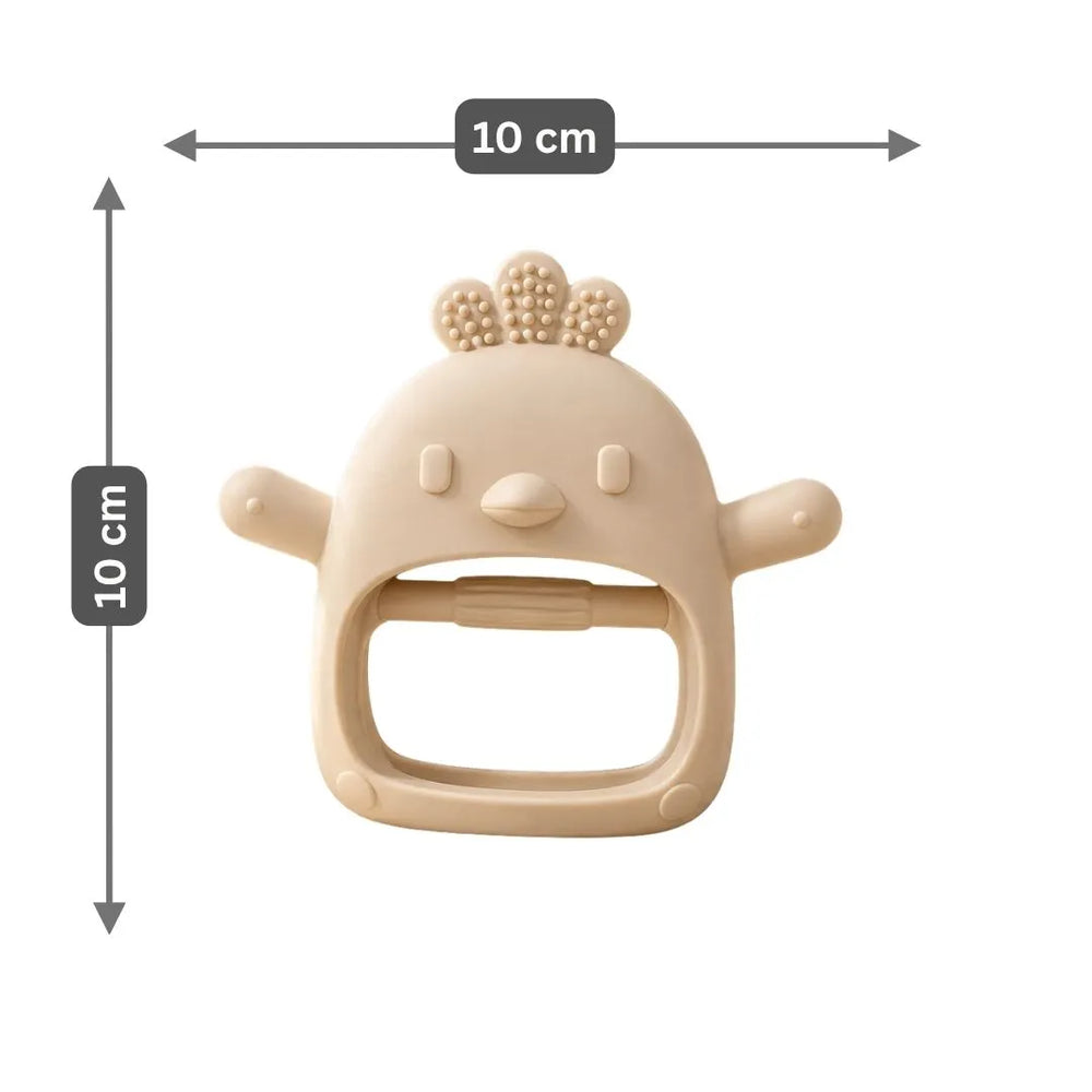 Long-Hold Handle Teether- Beige