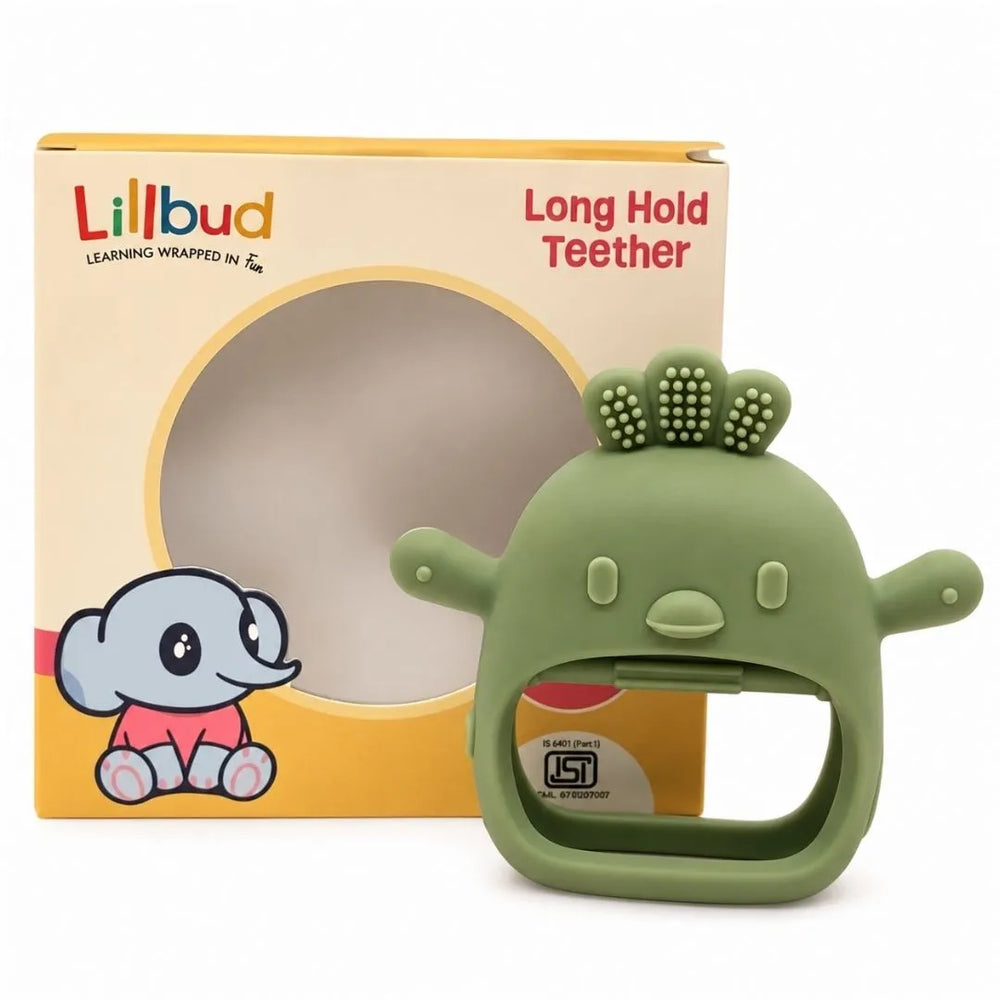 Long-Hold Handle Teether- Green