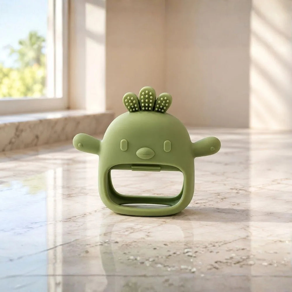 Long-Hold Handle Teether- Green
