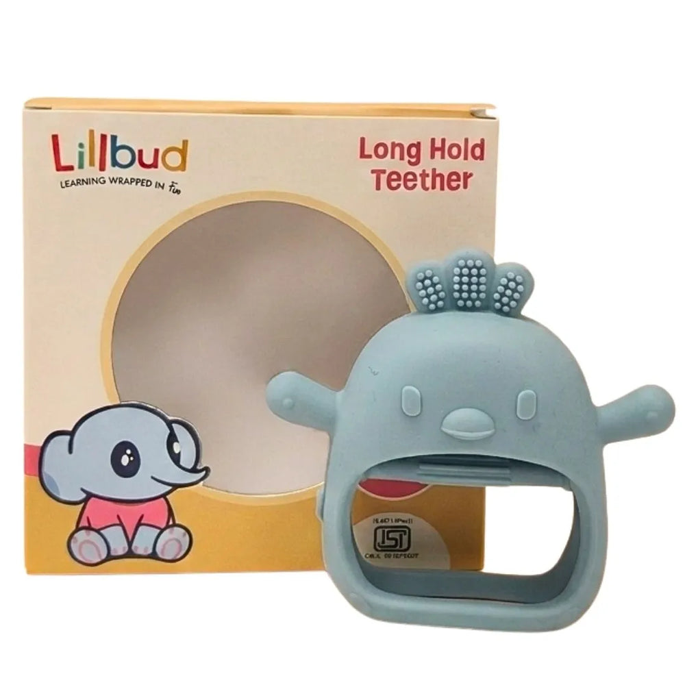 Long-Hold Handle Teether - Blue