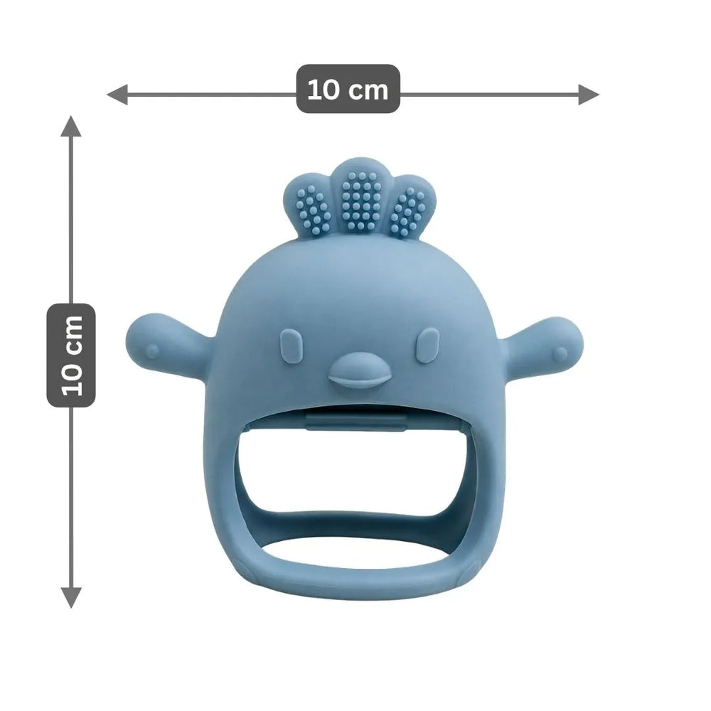 Long-Hold Handle Teether - Blue