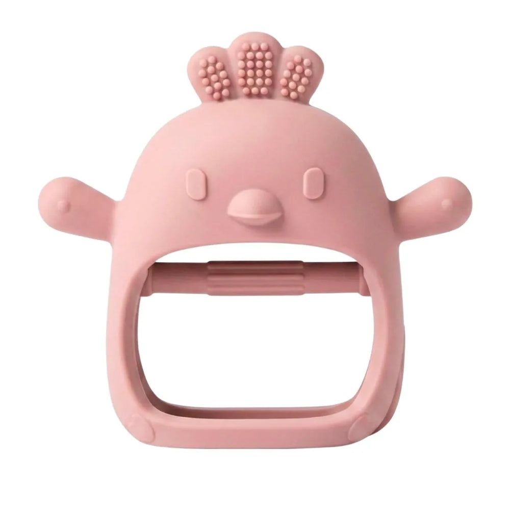 Long-Hold Handle Teether- Pink