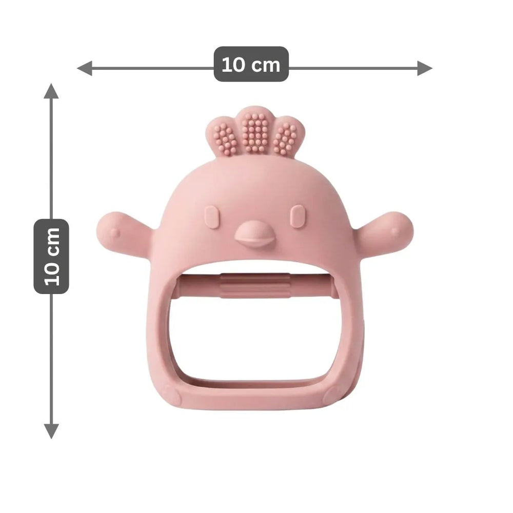 Long-Hold Handle Teether- Pink