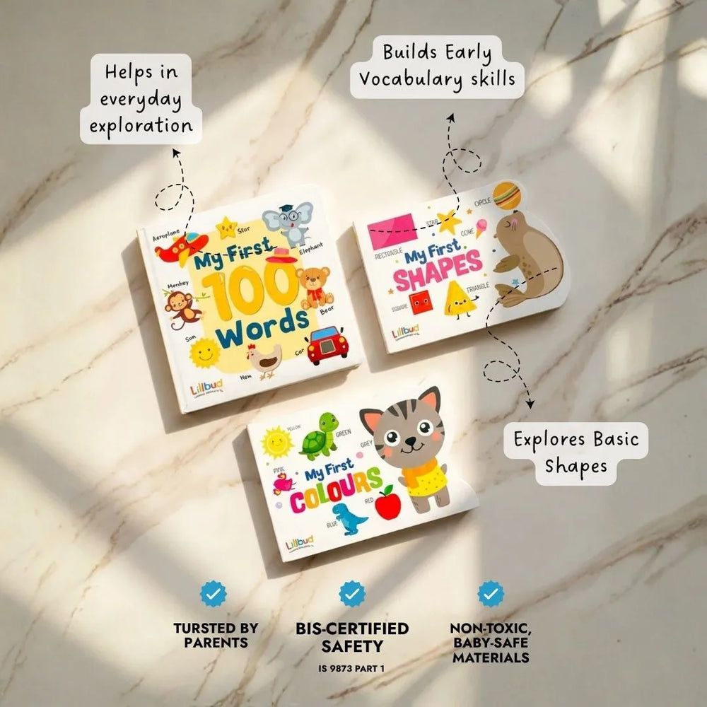 Buy My First Board Book Set (3 Books) Online - Lillbud
