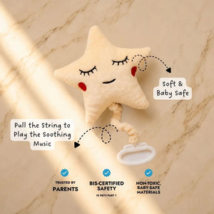 Buy Musical Star - Soft toy with soothing music for sleep time Online - Lillbud