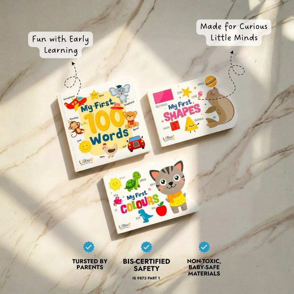 Buy My First Board Book Set (3 Books) Online - Lillbud 