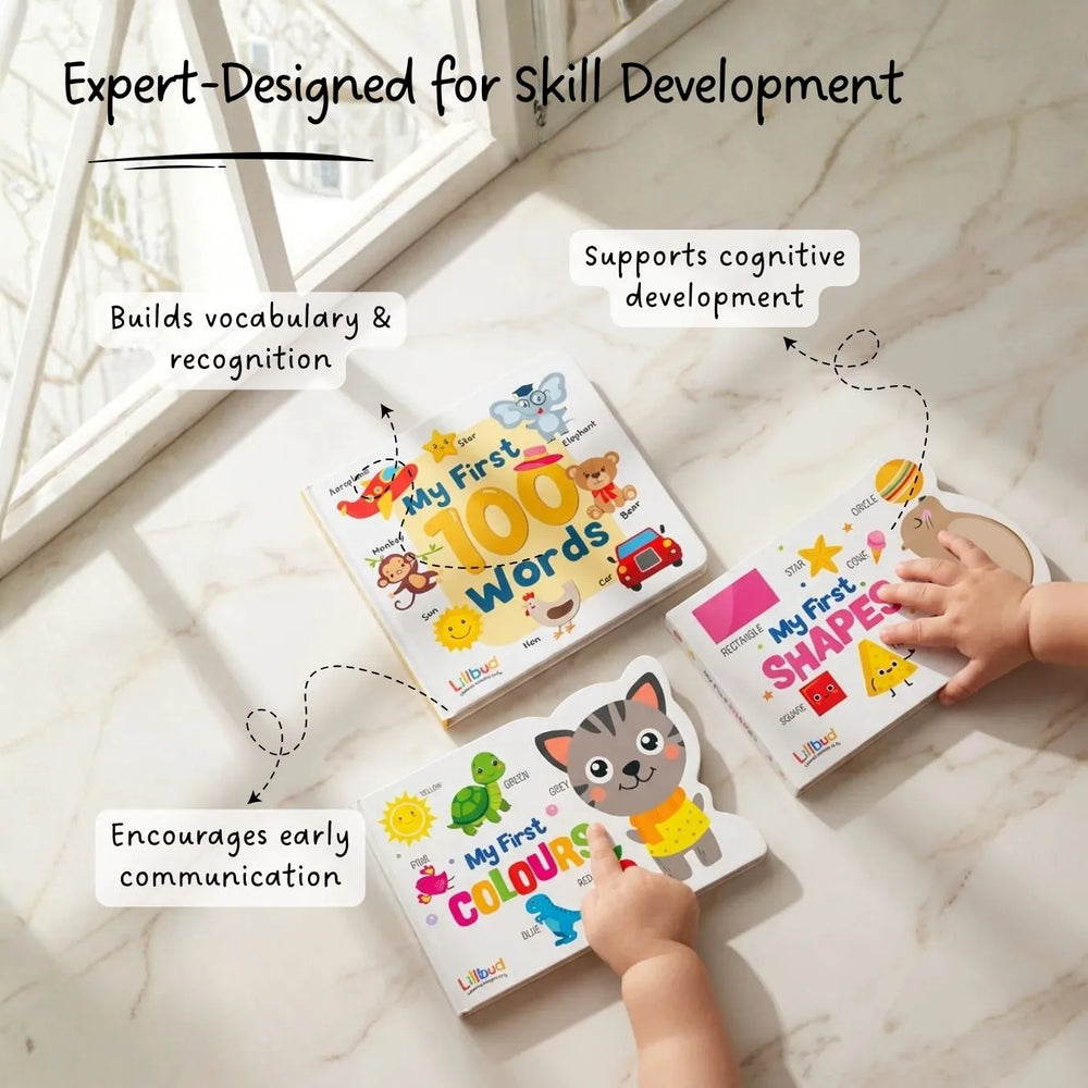 Buy My First Board Book Set (3 Books) Online - Lillbud 