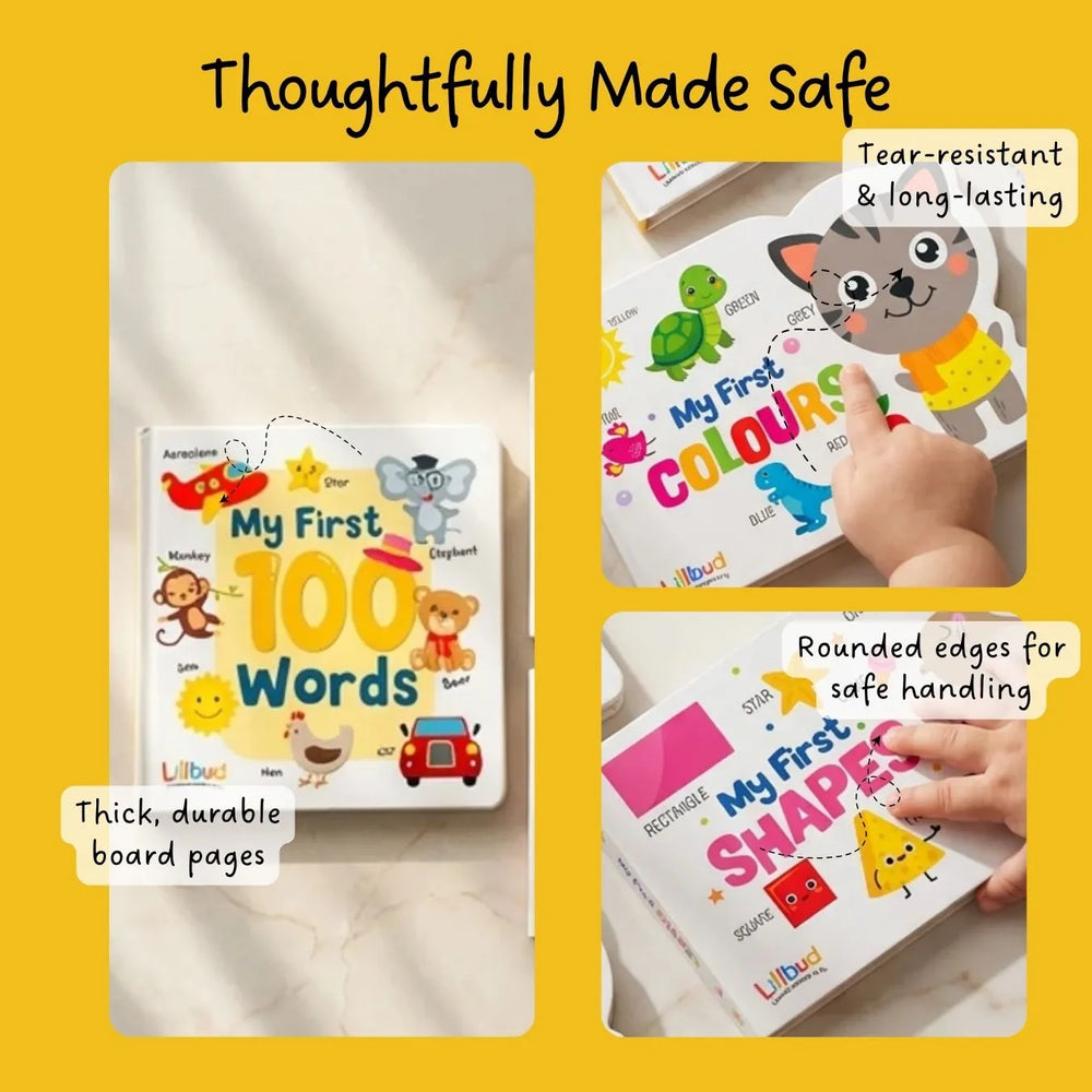 Buy My First Board Book Set (3 Books) Online - Lillbud 
