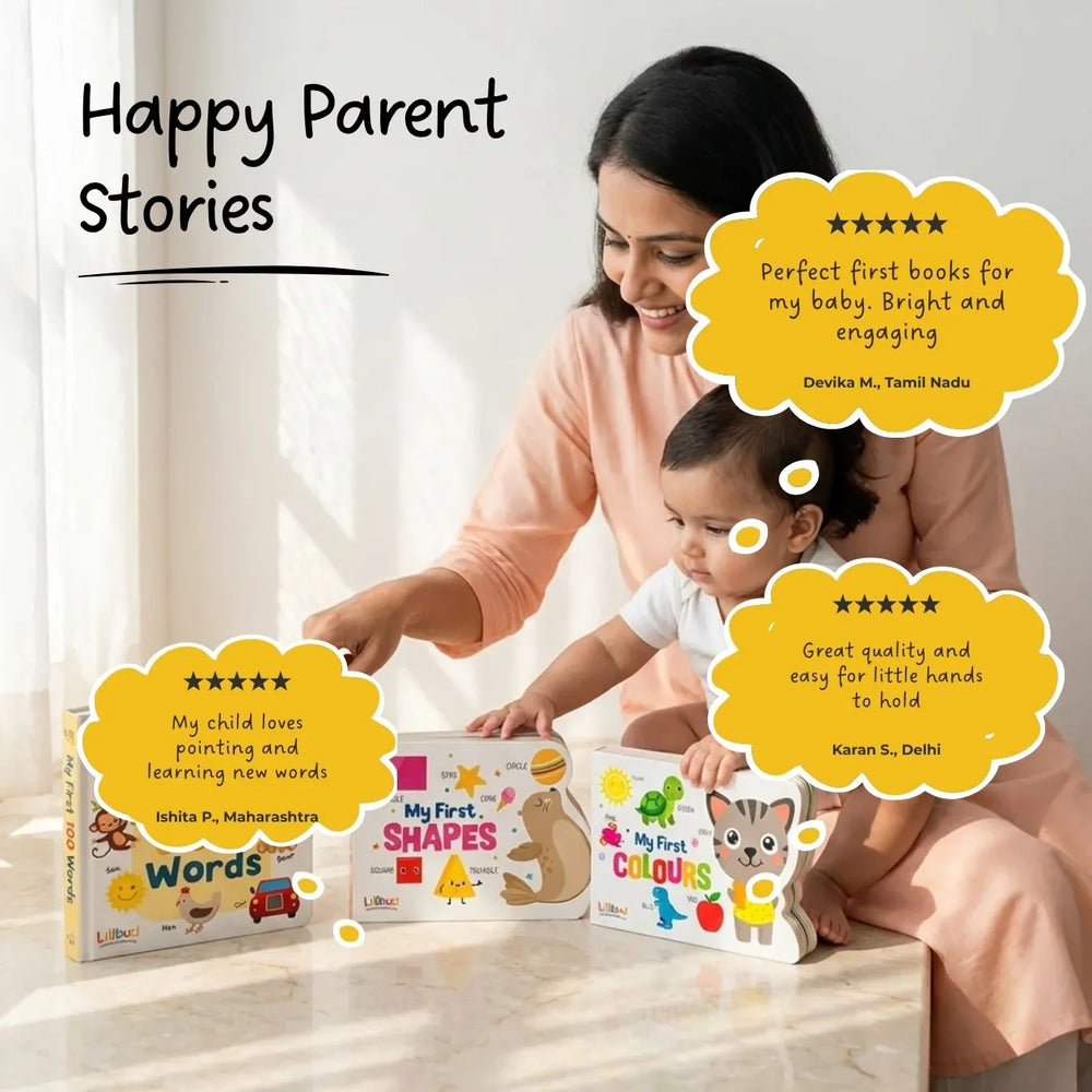 Buy My First Board Book Set (3 Books) Online - Lillbud 