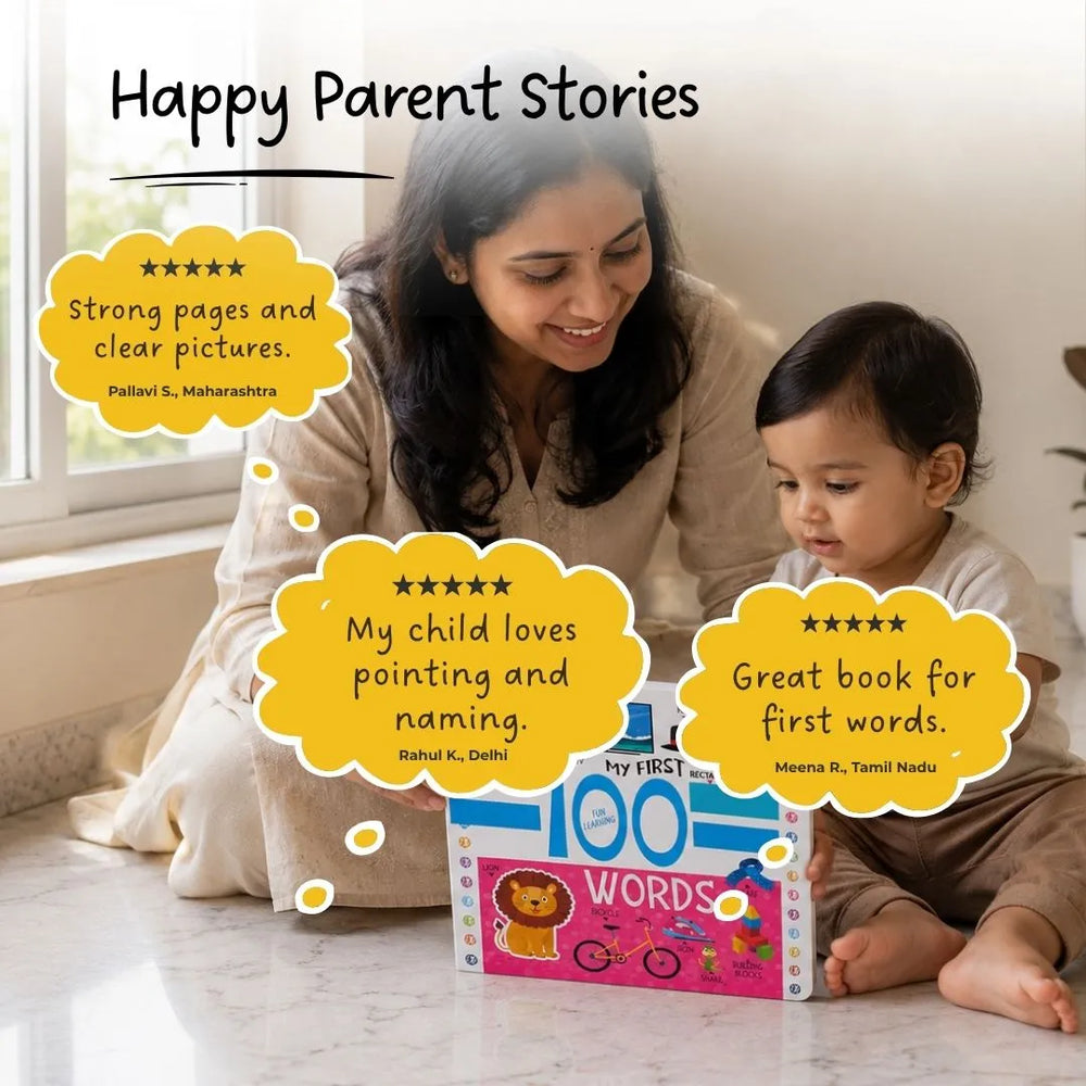 Buy My First 100 Words - Board Book Online - Lillbud