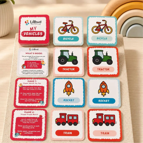 My Vehicles - Matching Card Game