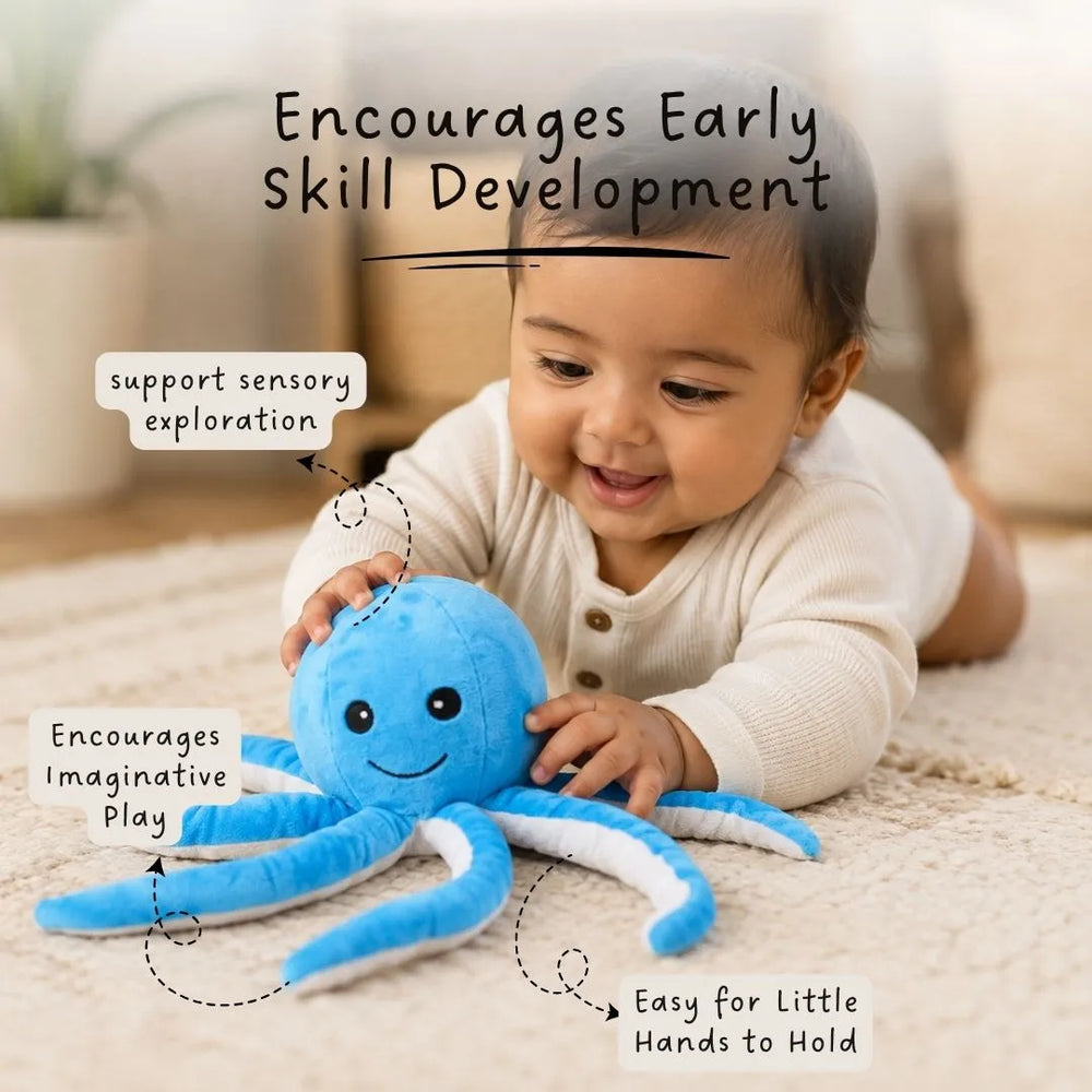 Buy Octopus Soft Toy with easy to grasp arms Online - Lillbud