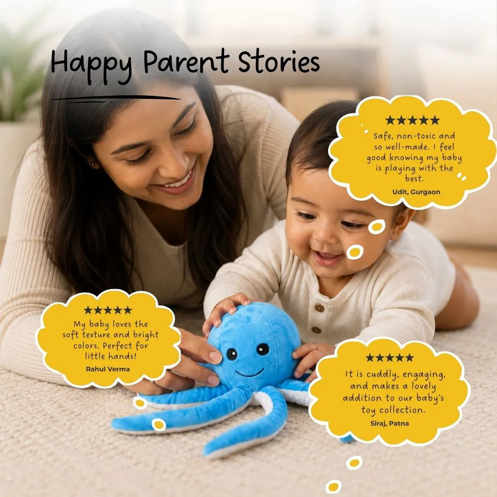 Buy Octopus Soft Toy with easy to grasp arms Online - Lillbud