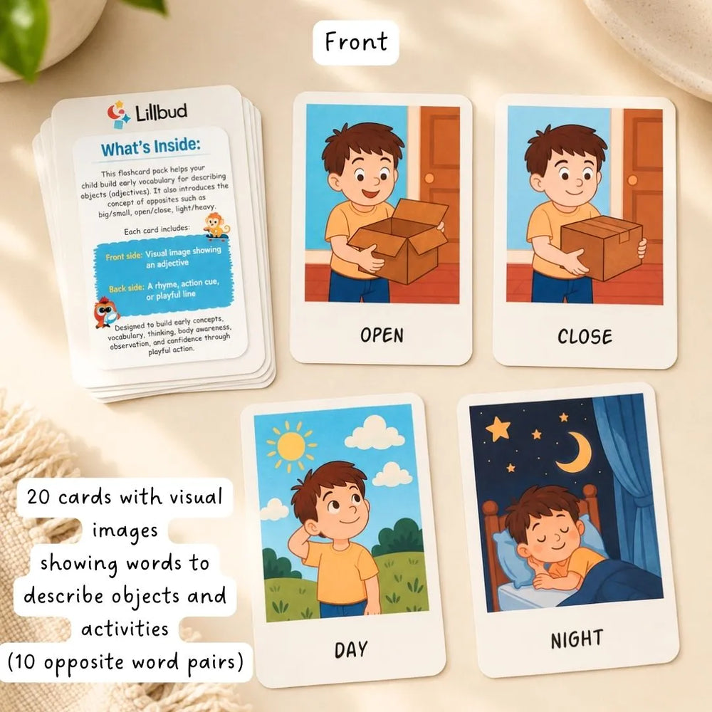 Buy Opposite Words - Flash cards Online - Lillbud 