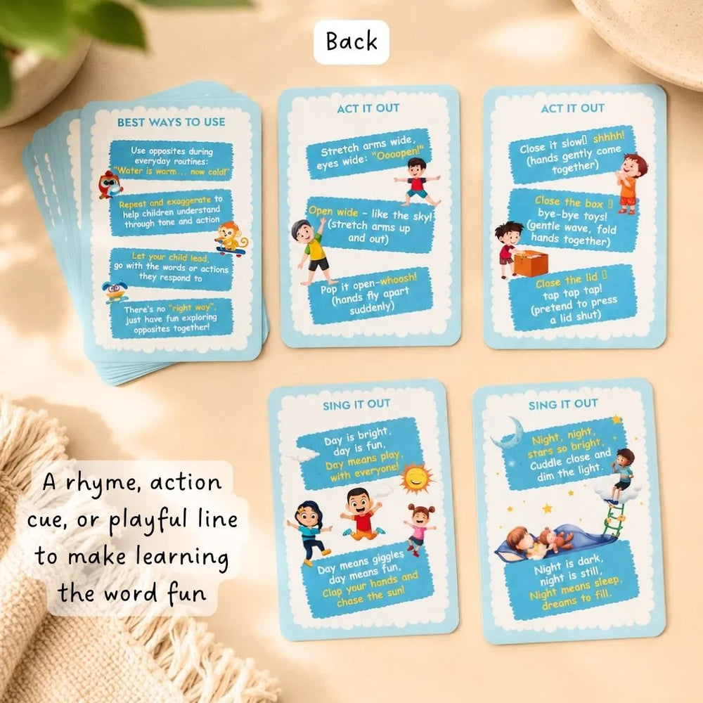 Buy Opposite Words - Flash cards Online - Lillbud 
