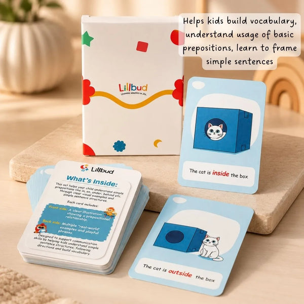 Prepositions Flash Cards