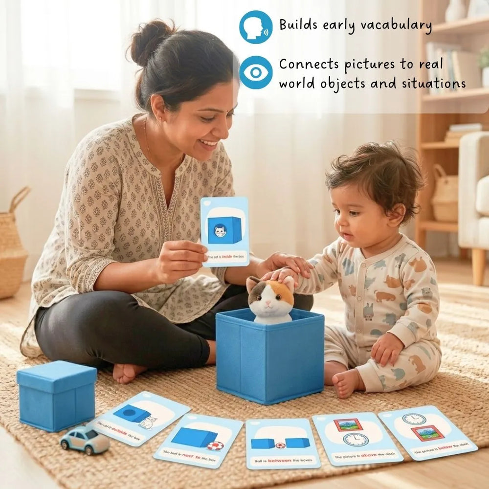Buy Prepositions Flash Cards Online - Lillbud 