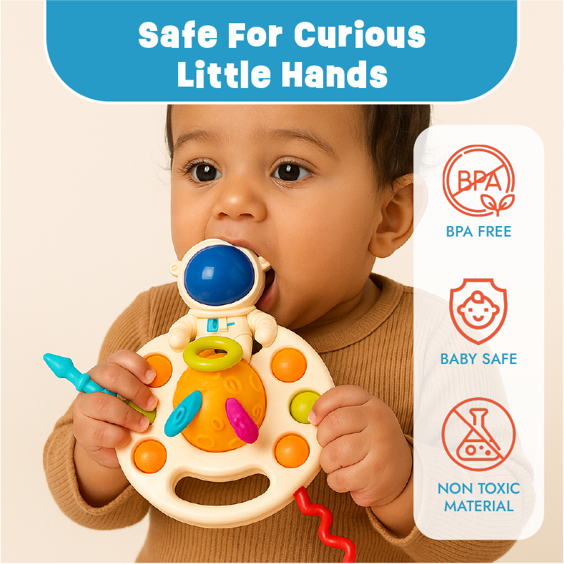 Tug and Pop - Pull String Teether
