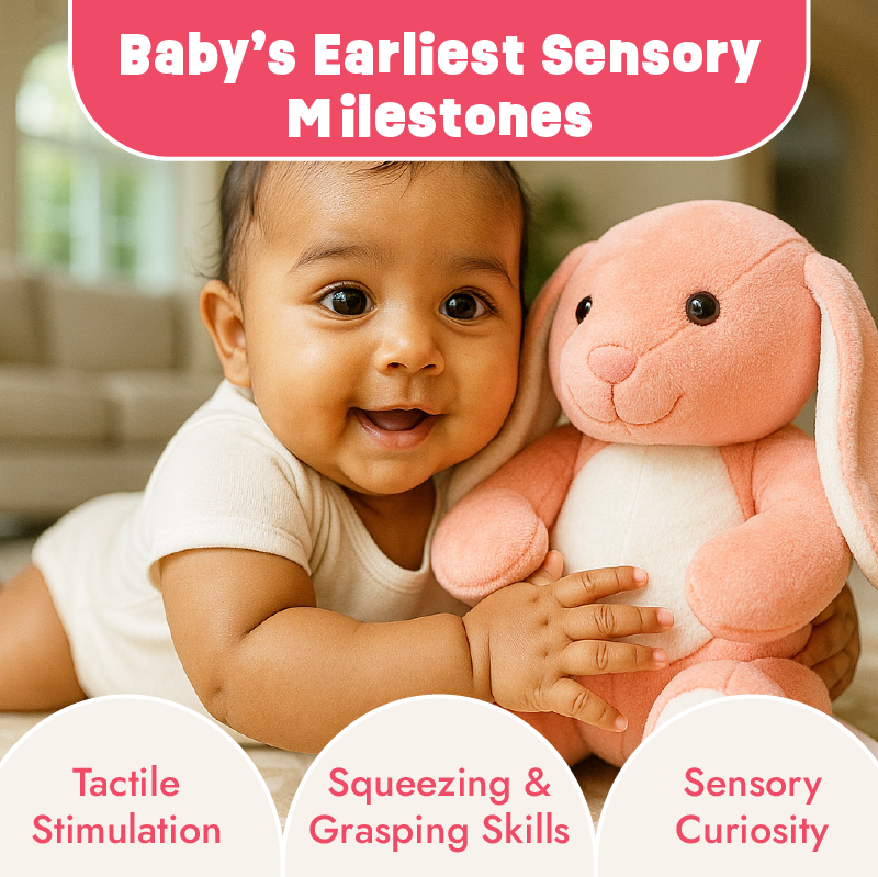 Buy Hop and Pull Bunny Soft Toy for all ages Online - Lillbud 