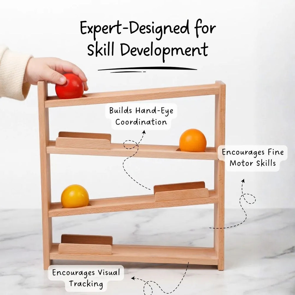 Buy Roll and Watch - Wooden Ball Tracker Online - Lillbud