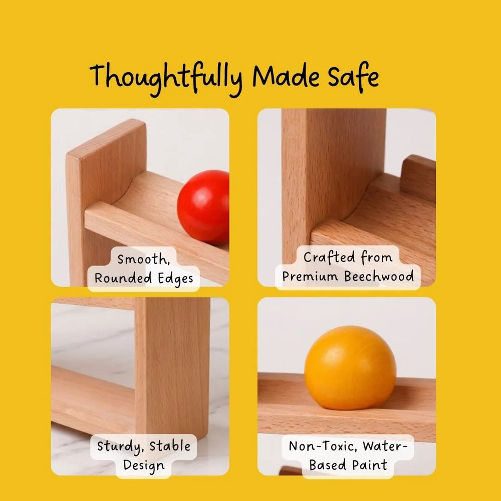 Buy Roll and Watch - Wooden Ball Tracker Online - Lillbud