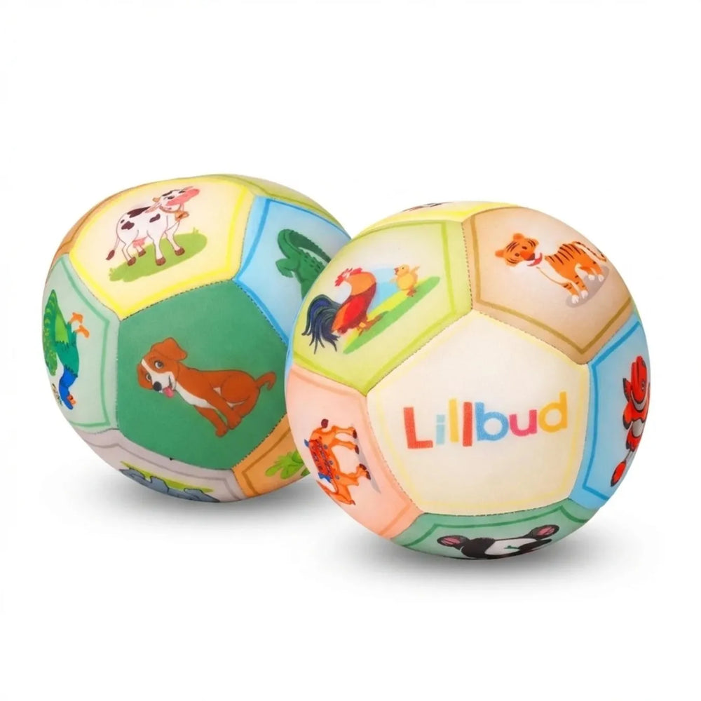 Buy Animal Pals Ball - Scuba Fabric Soft Football for Babies Online - Lillbud 