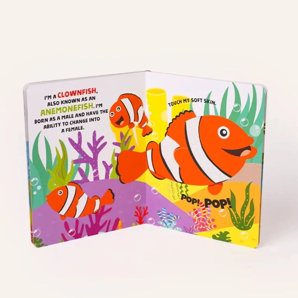 Sea & Pet Animals – Touch and Feel Sensory Board Book Set
