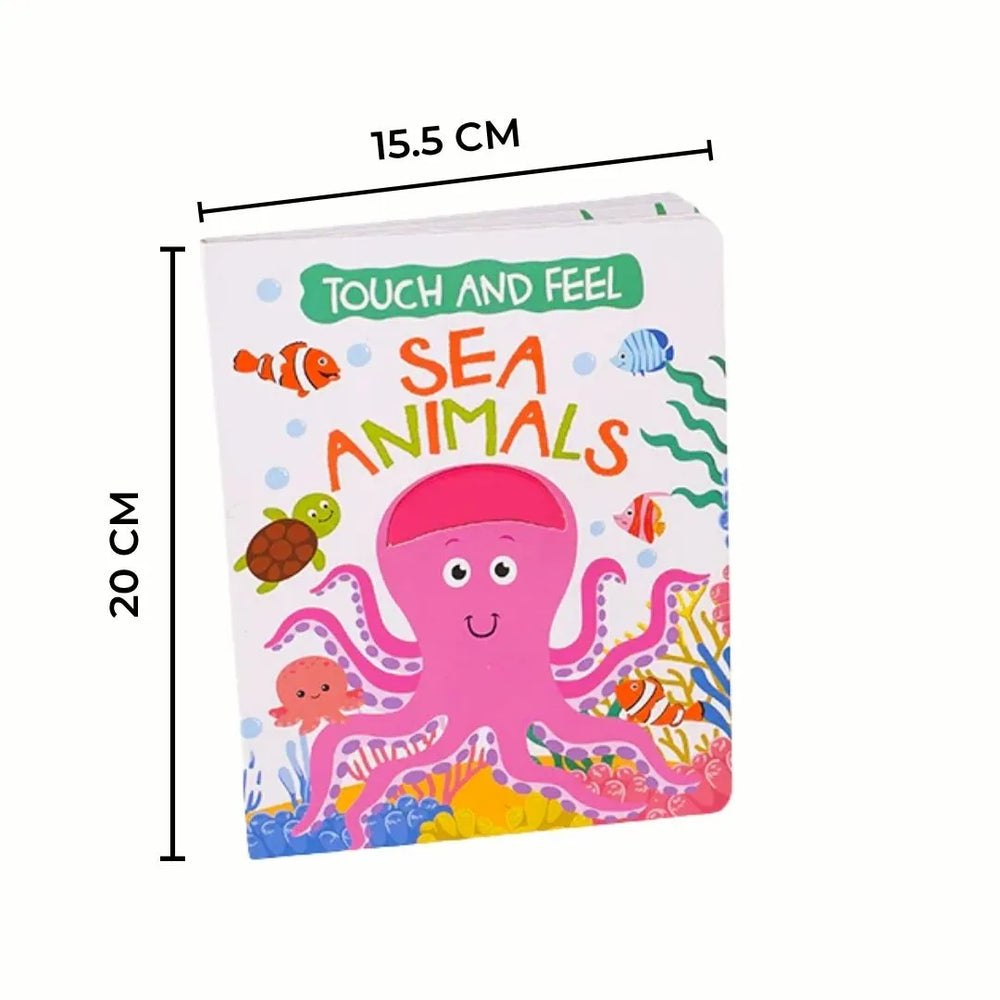 Sea & Pet Animals – Touch and Feel Sensory Board Book Set