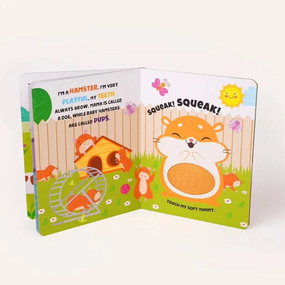 Sea & Pet Animals – Touch and Feel Sensory Board Book Set