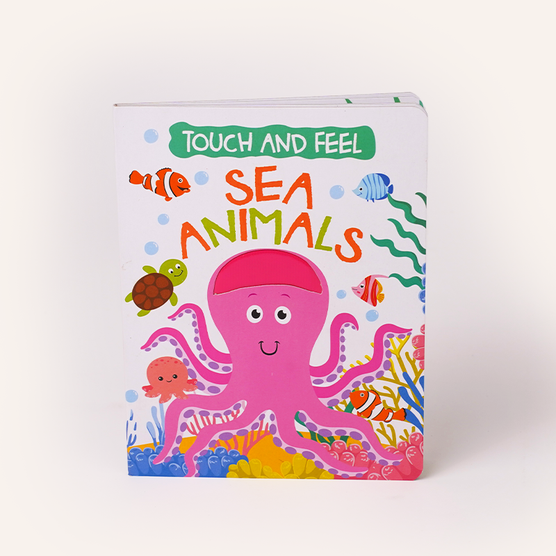 Sea & Pet Animals – Touch and Feel Sensory Board Book Set