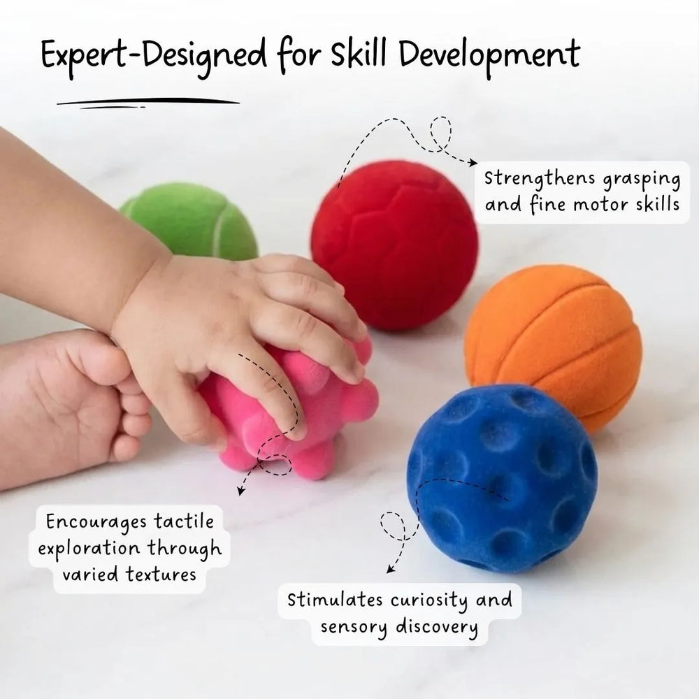 Buy Sensory Balls (Set of 5) Online - Lillbud 