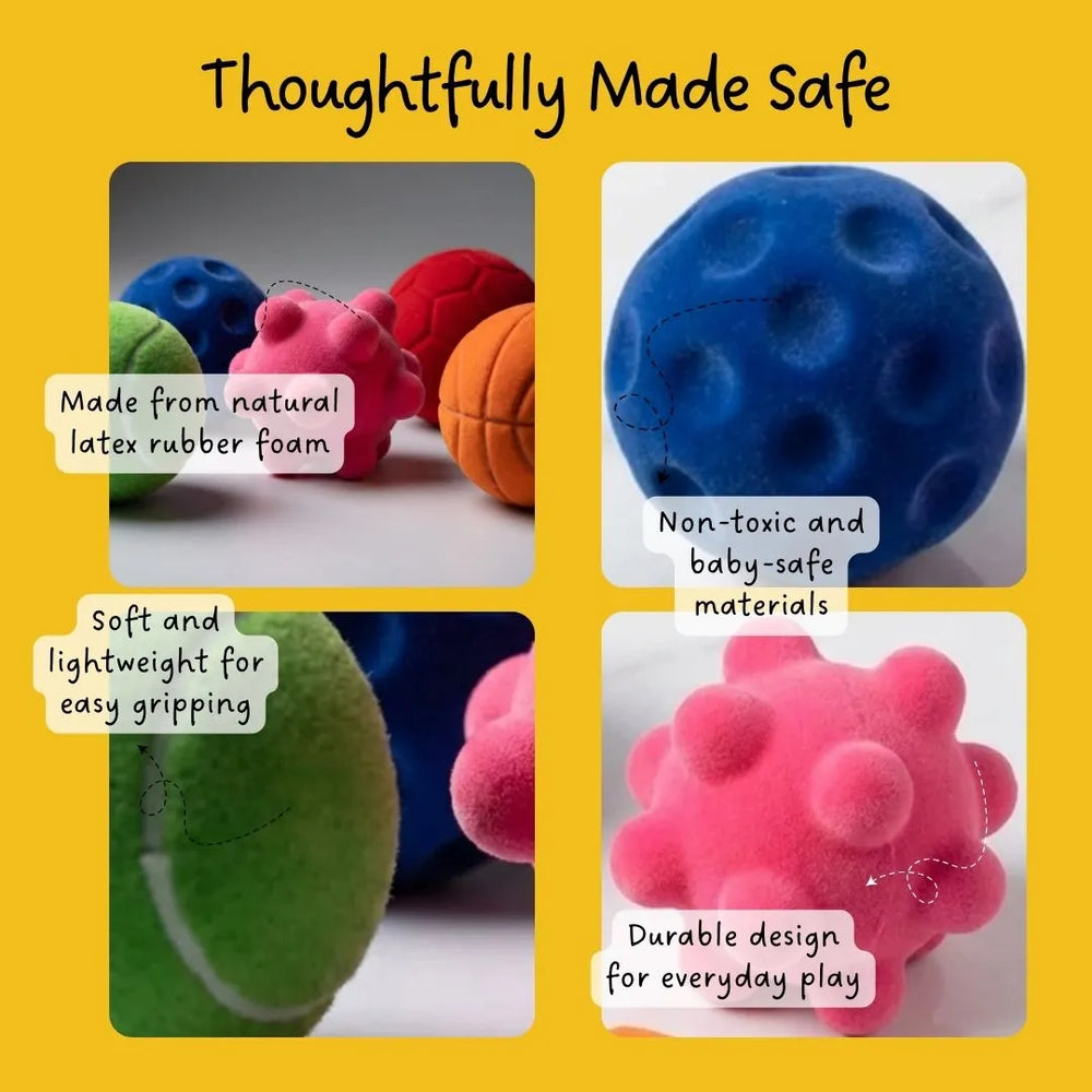 Buy Sensory Balls (Set of 5) Online - Lillbud 