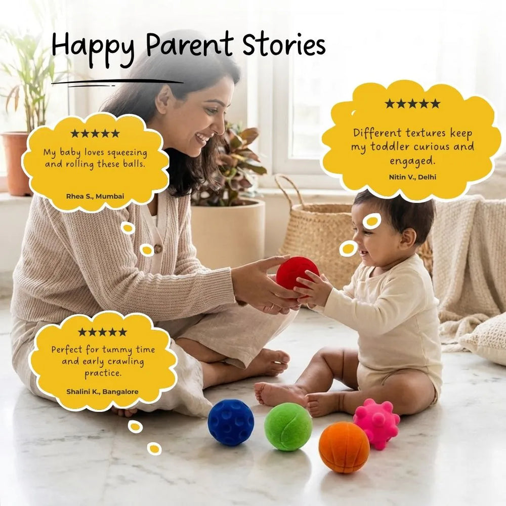 Buy Sensory Balls (Set of 5) Online - Lillbud 