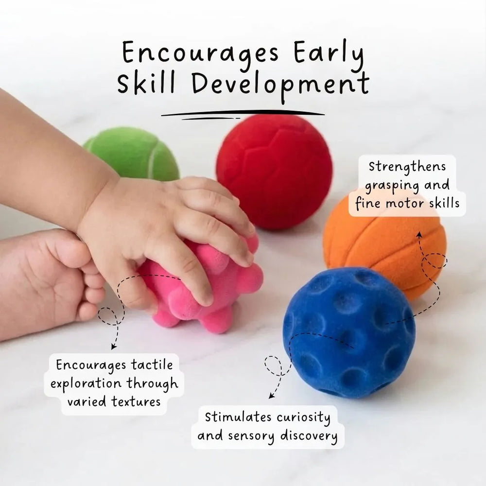 Buy Sensory Balls (Set of 5) Online - Lillbud