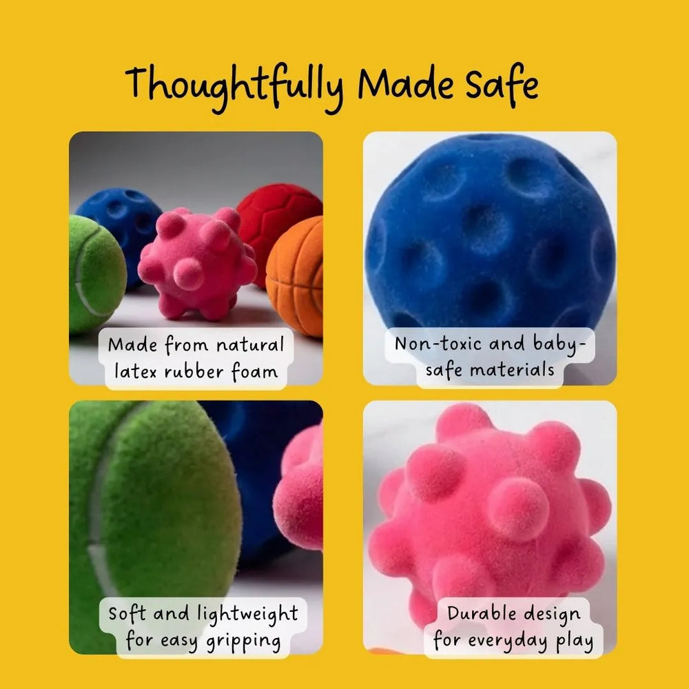 Buy Sensory Balls (Set of 5) Online - Lillbud