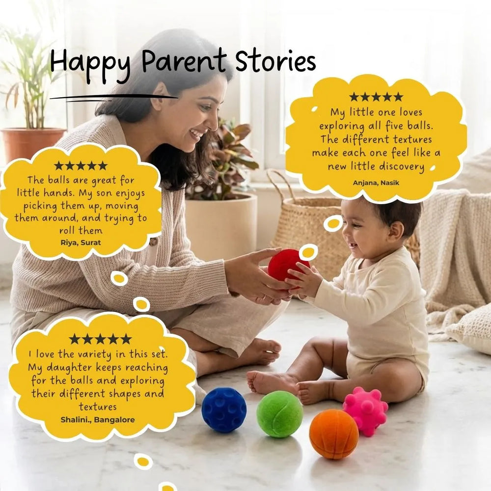 Buy Sensory Balls (Set of 5) Online - Lillbud
