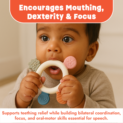 Sensory Teether - 6 shapes and textures