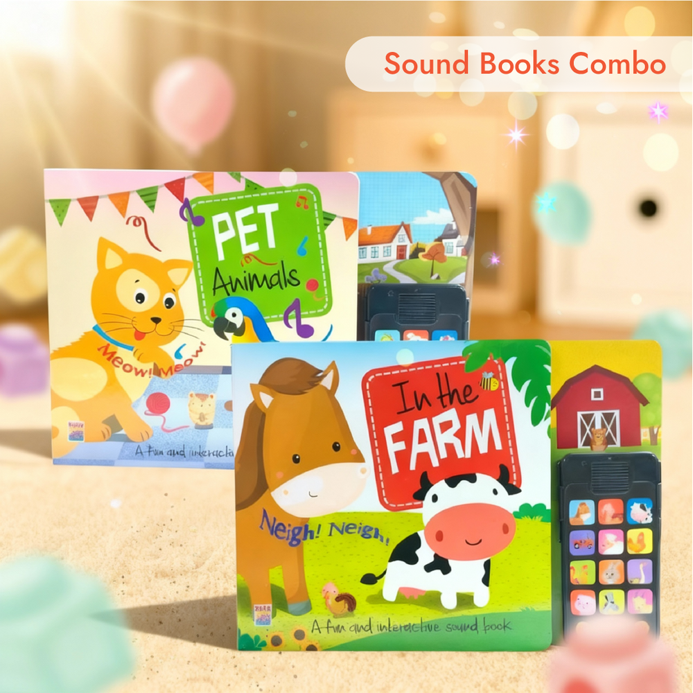 Buy ⁠⁠Sound Book Combo (Set of 2) Online - Lillbud 