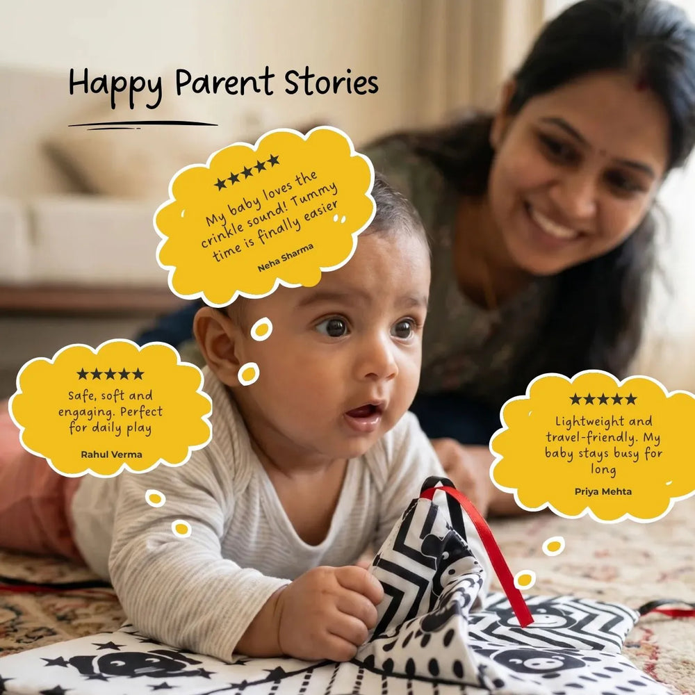 Buy Starry Crinkle Mat for Tummy Time Engagement Online - Lillbud 