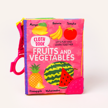 Fruits and Veggies Sensory Cloth Book
