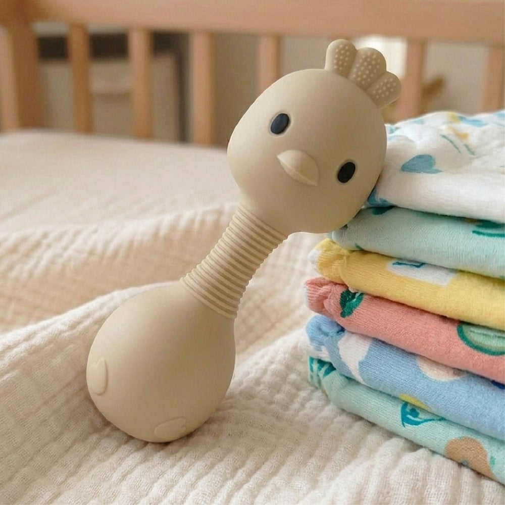 Animal Teething Rattle (Silicone)