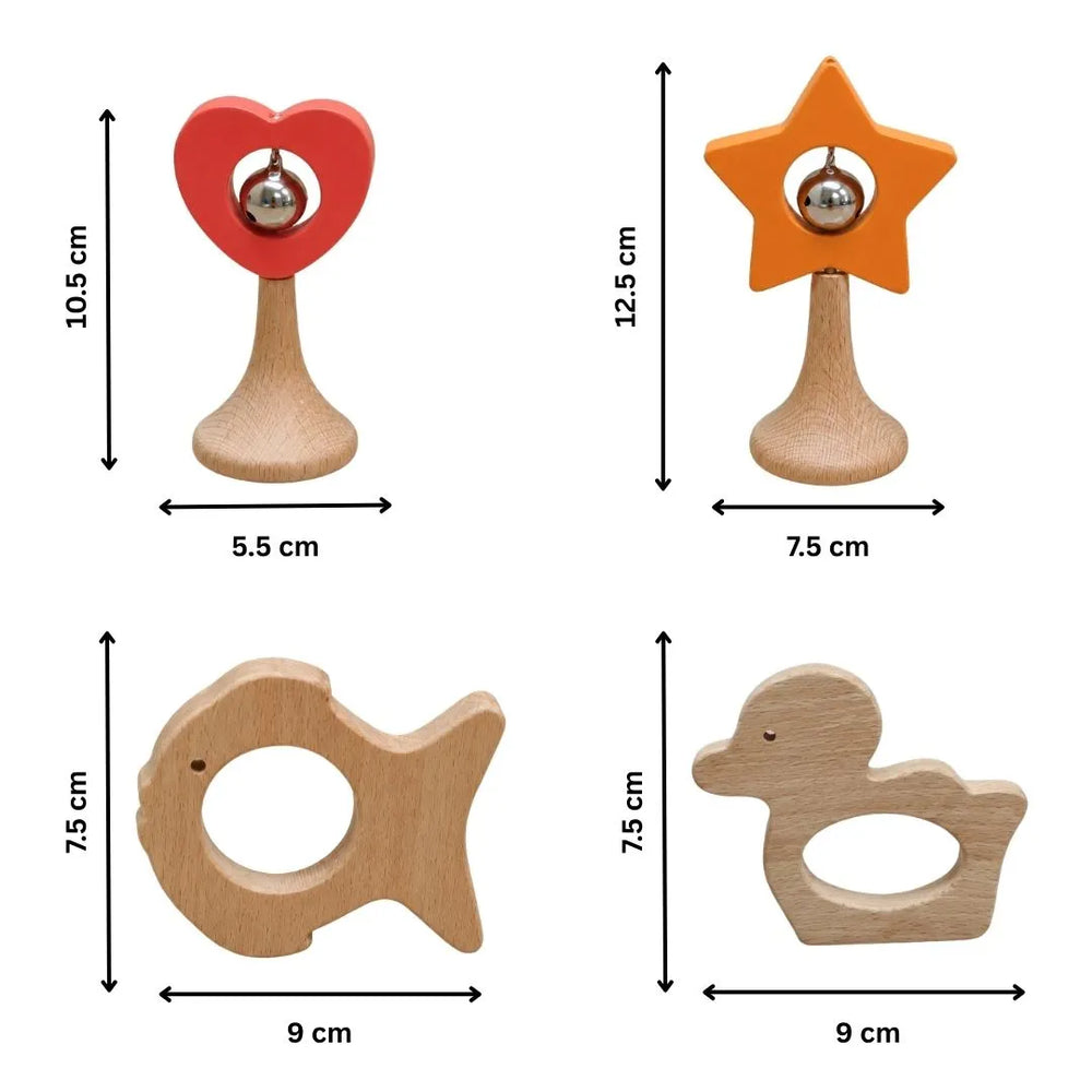 Teether and Rattles Newborn Gift Set
