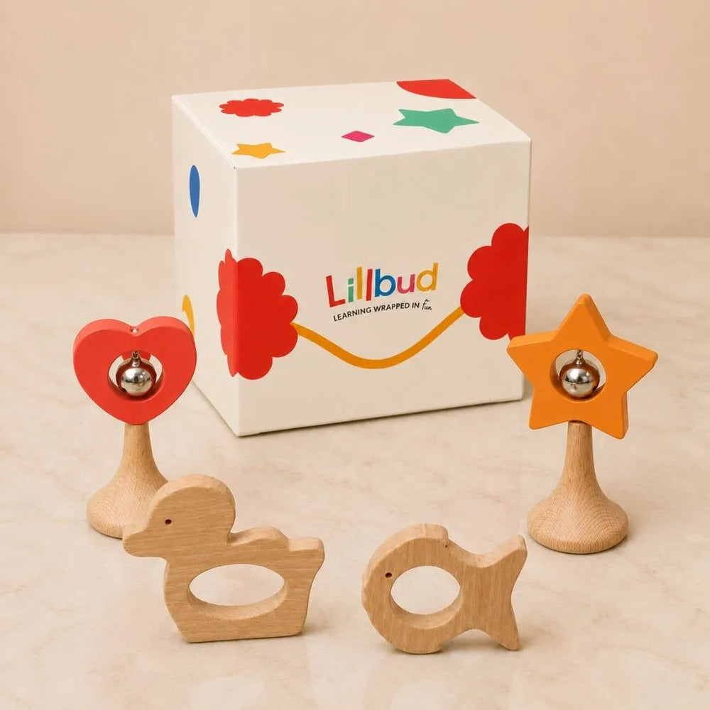 Teether and Rattles Newborn Gift Set