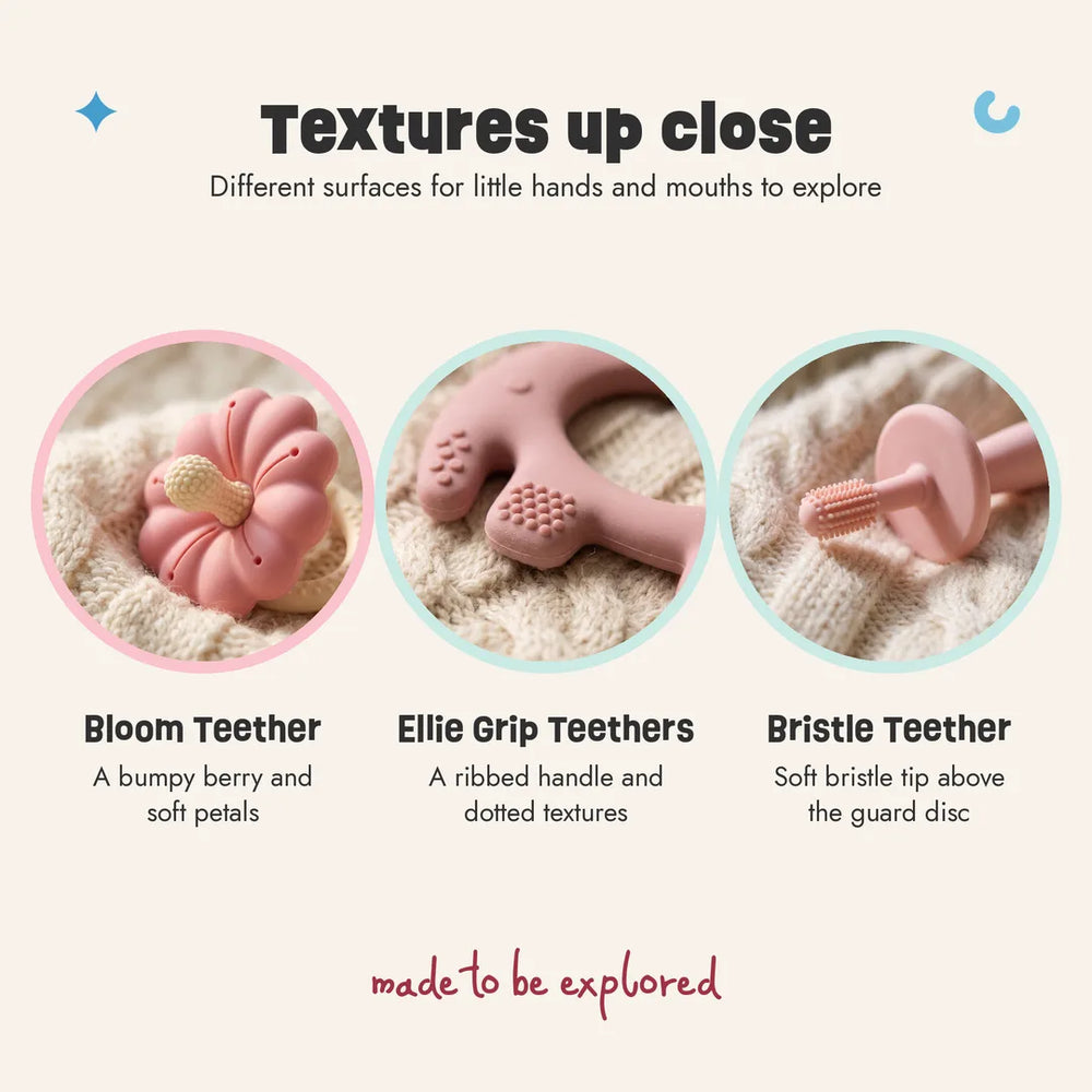 Close-ups of the Texture Explorer Trio textures