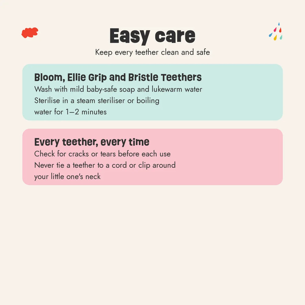 How to clean the Texture Explorer Trio teethers