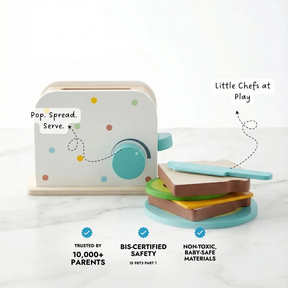 Buy Coffee & Toaster Pretend Play Set Online - Lillbud 